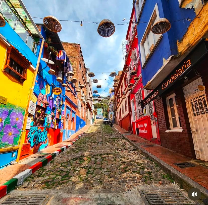 Calles coloridas de La Candelaria - Bogota