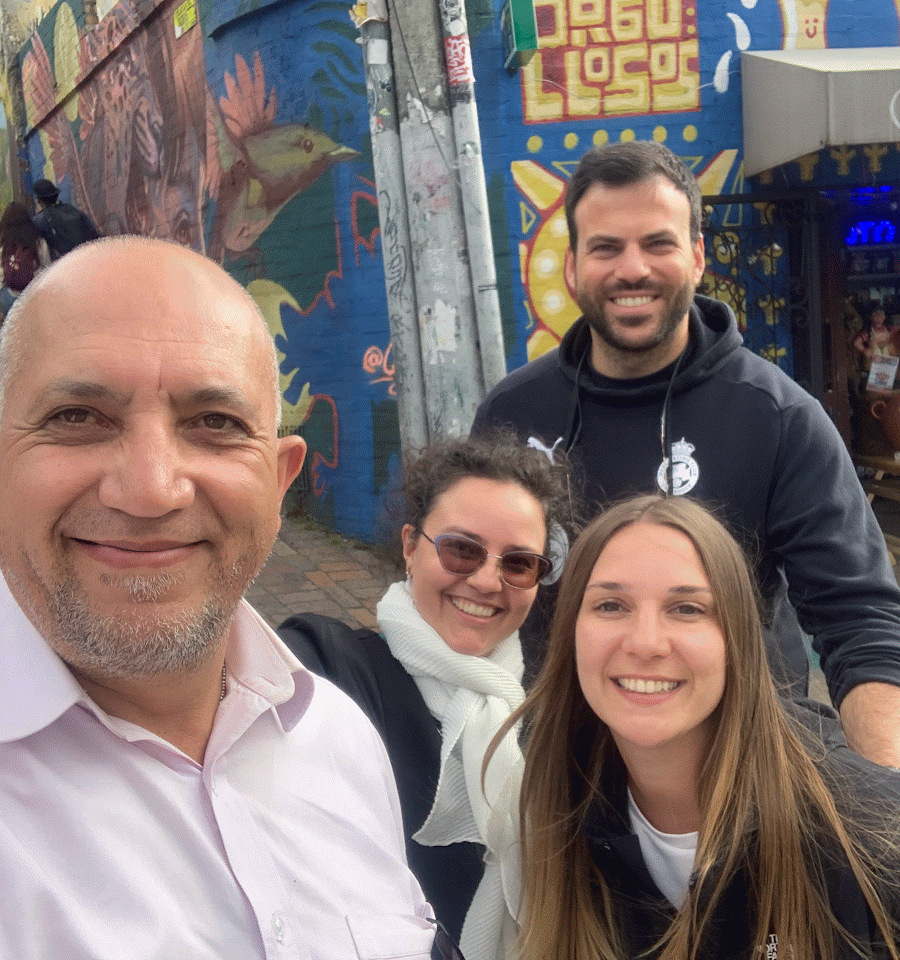 Grupo de turistas en La Candelaria
